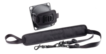 KENSINGTON, ROTATING HAND STRAP FOR SECUREBACK M SERIES OR ANY VESA COMPATIBLE (75MM) TABLET ENCLOSURE, INCLUDES SHOULDER STRAP